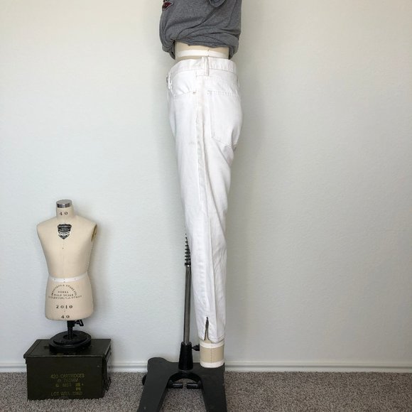 AllSaints Jasper Denim Jeans Cropped Ankle Zip - Picture 4 of 12